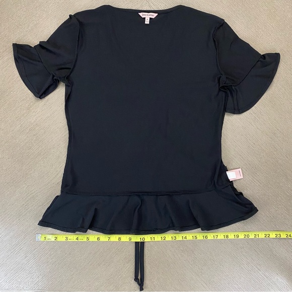 Juicy Couture Black Flowy Medium Shirt - Picture 6 of 10